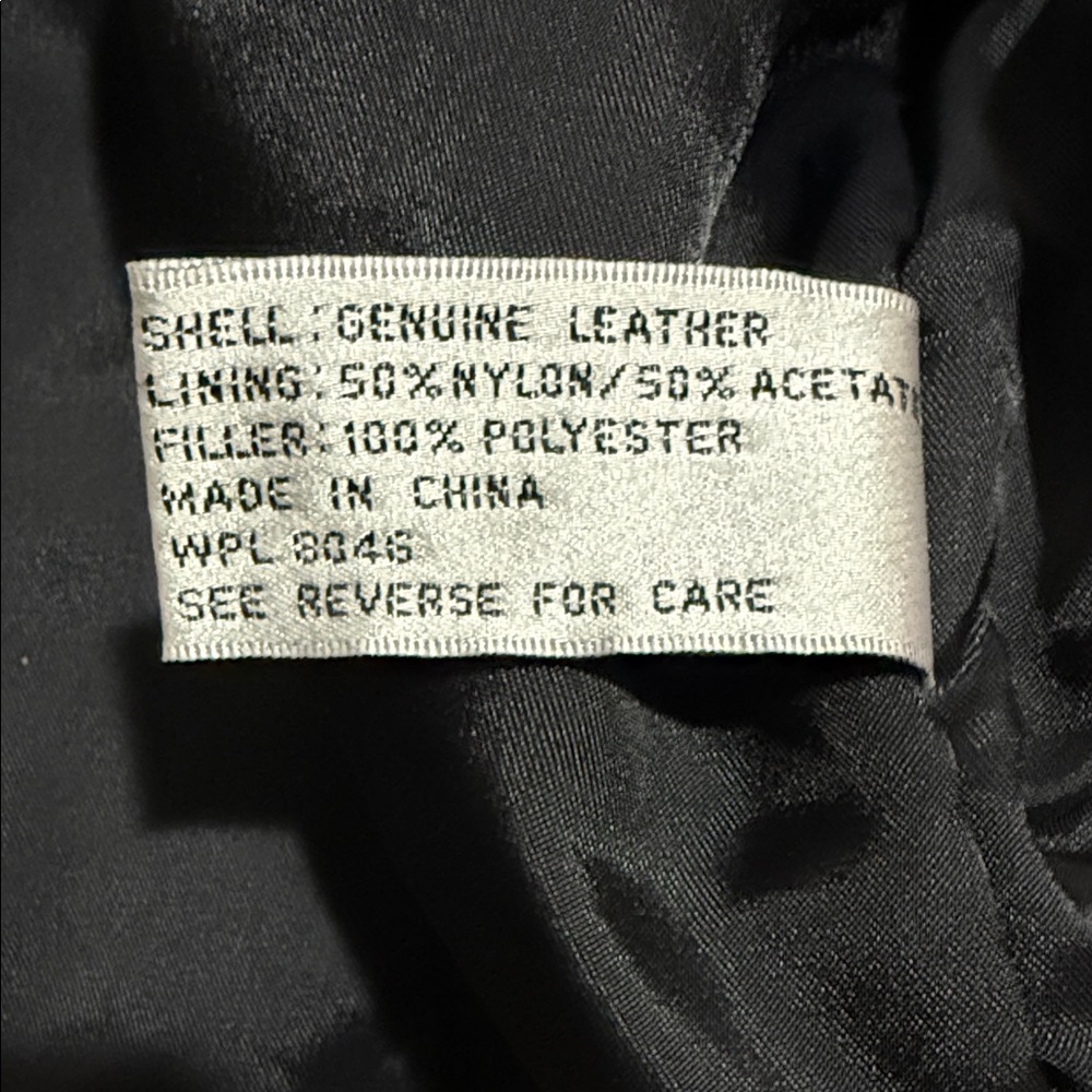 Alfani Buttery Soft Black Leather Jacket - Size Large - Picture 14 of 14